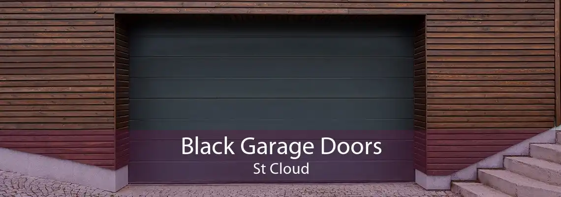 Black Garage Doors St Cloud