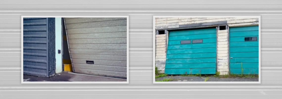 Crooked Aluminum Garage Door Repair in St Cloud